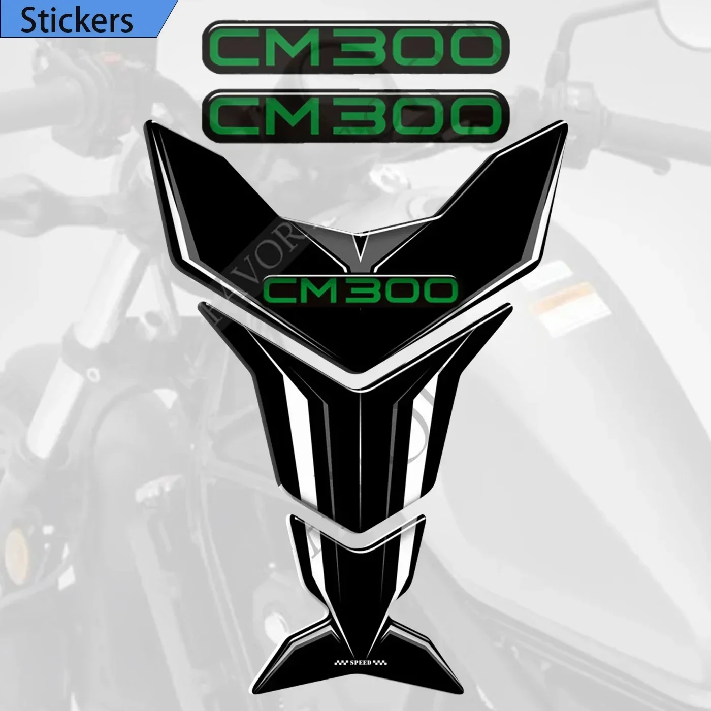 

CMX300 CM300 FIT HONDA Rebel CMX CM 300 CMX300 CM300 Tank Pad sticker adhesive Decals Protector Fuel Oil Kit Knee