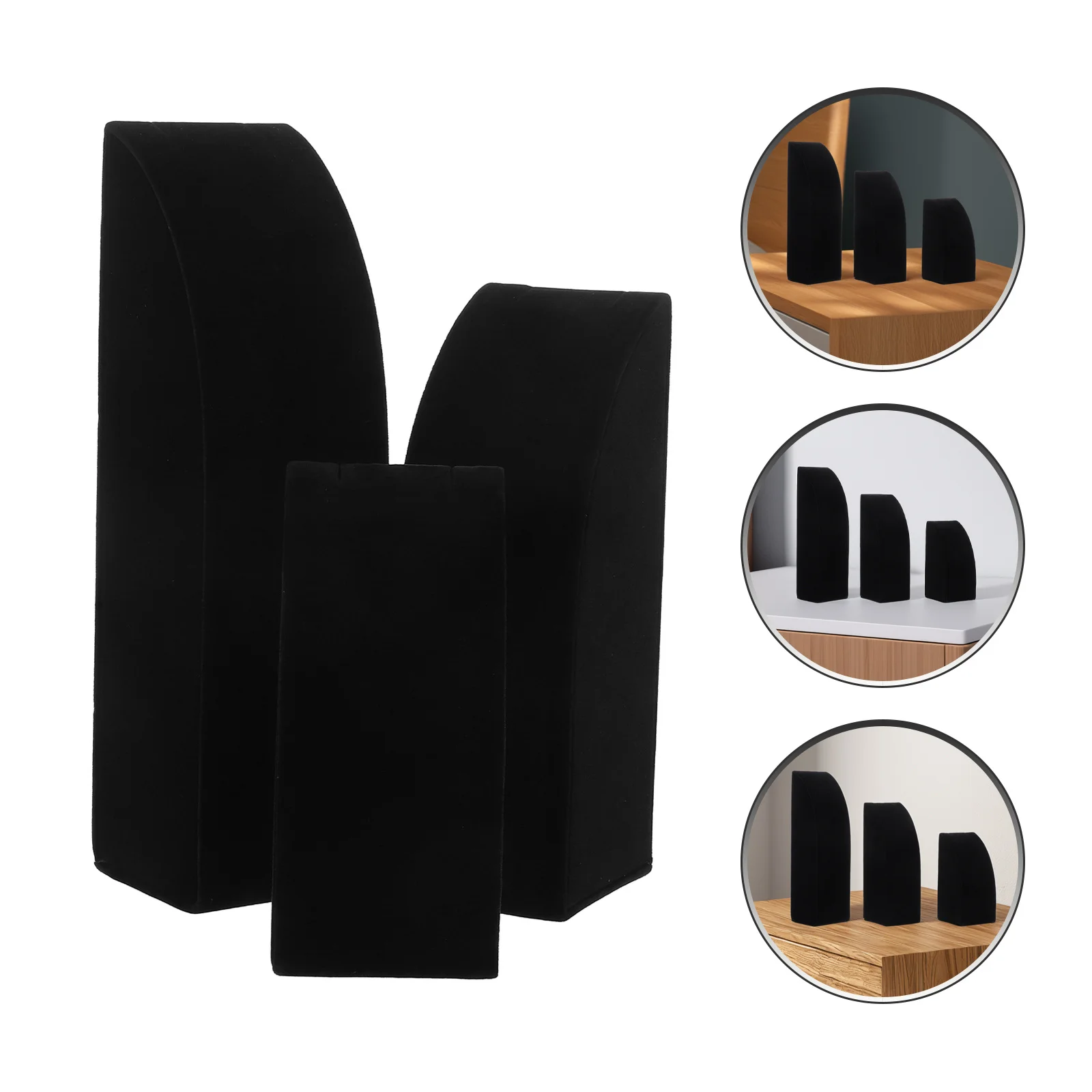 

3pcs Necklace Stand Display Jewelry Vertical Stand For Home Shop Jewelry Display Rack Earring Holder Bust Easel Storage