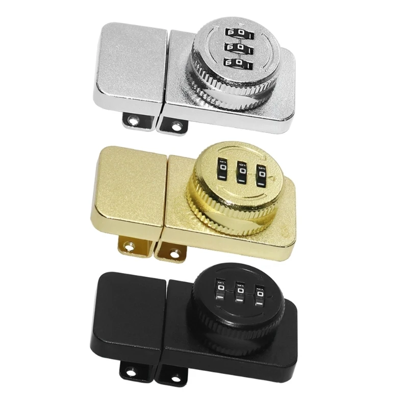 Armário Keyless Lock 3Digit Combination Drawer Lock Travas rotativas fáceis instalar