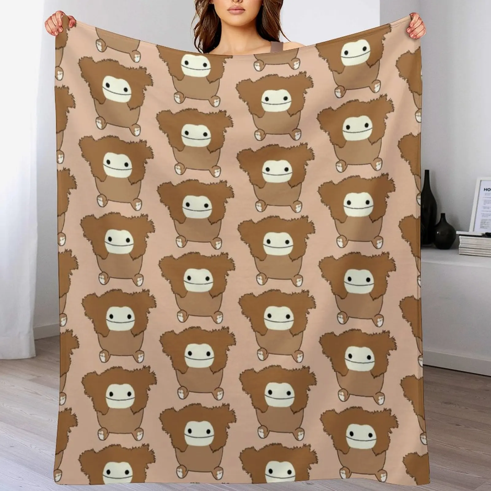 Benny the Bigfoot Squish Throw Blanket Furrys funny gift For Sofa Thin Blankets For Sofas Blankets