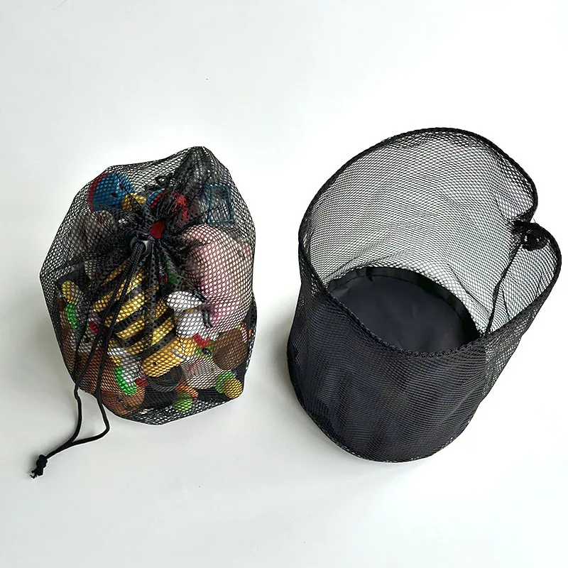 حقيبة تخزين شبكية للسفر خفيفة الوزن في الهواء الطلق برباط كيس التخييم السفر المنظم المشي لمسافات طويلة أداة الملحقات أكياس متعددة