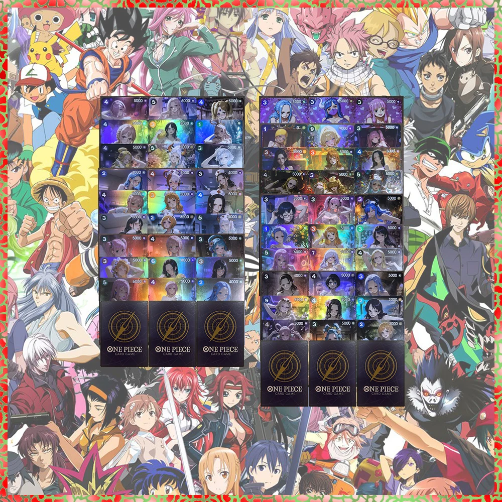 Tarjetas Coleccionables DIY ACG One Piece Anime Japonés Juegos Juguetes Festivales Regalos de Cumpleaños Roronoa Zoro Ulti Rebecca Viola Perona