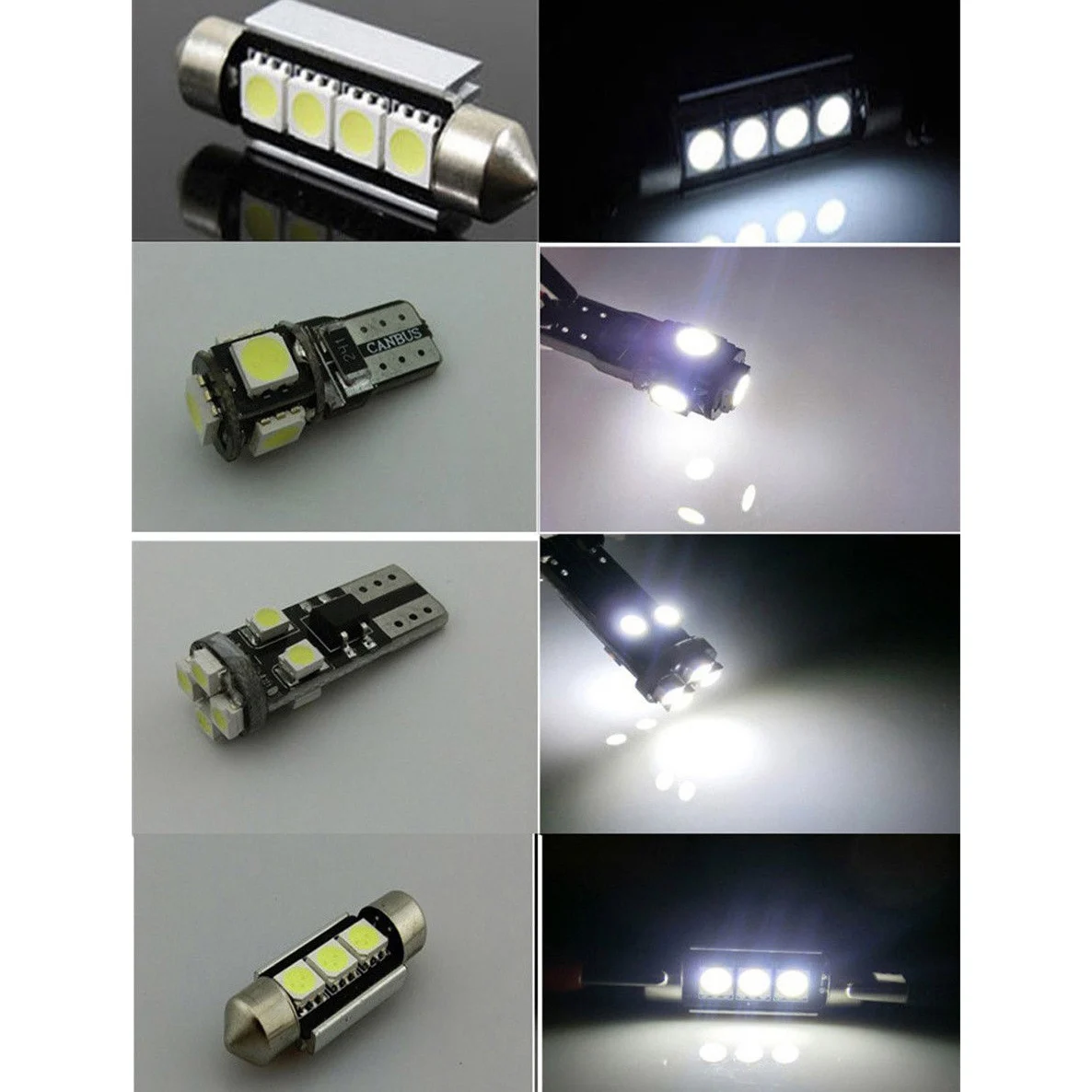 27Pcs White In-Car Led Light Kit For E-Class W211 2002-2008