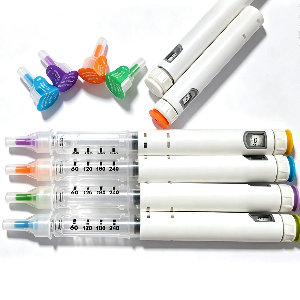 Assorted Pack 60U 3ml Portable Injection Pen with Glass Vials 31G 32G Needles Peptide Magic Pen Tattoo Insulin Simei Tiel 18pack