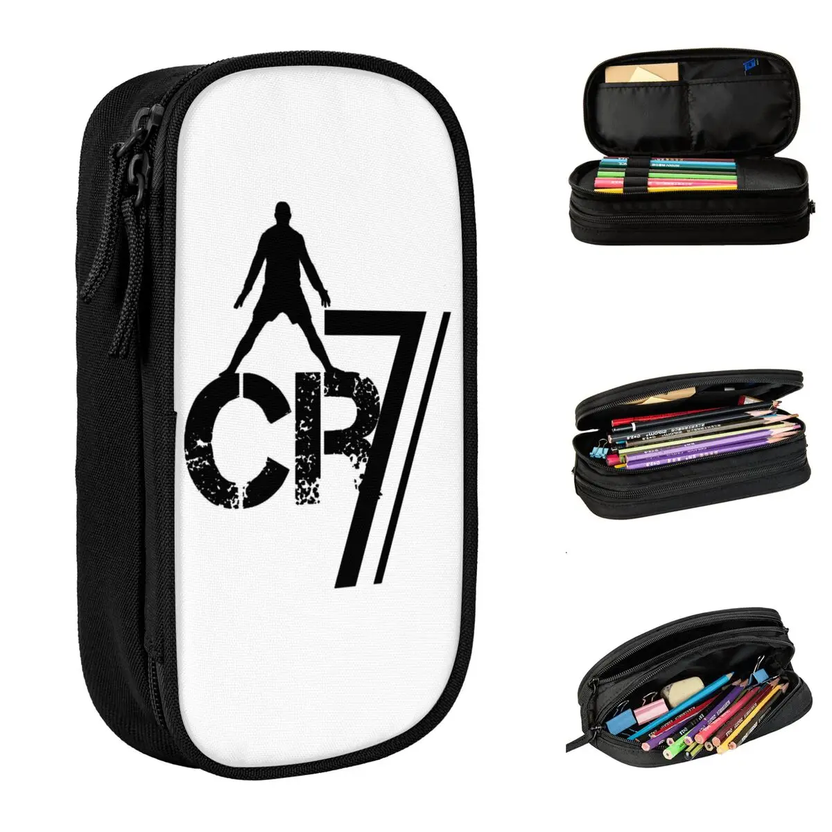 

Football Soccer Cristianos Pencil Cases Cute Cr7 Pen Box Bag Kids Large Storage School Supplies Gifts Pencil Box