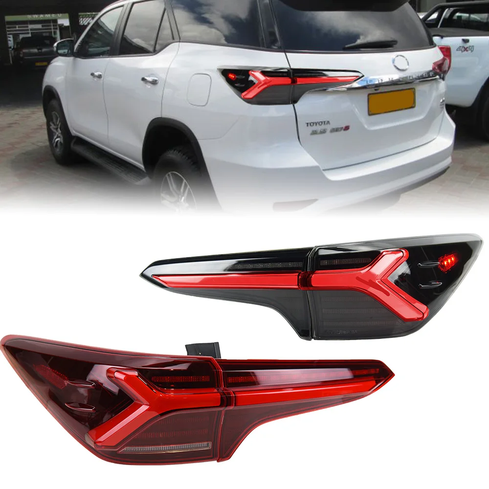 

For Car Fortuner Tail Lamp 2016-2020 LED Fog Lights Day Running Light DRL Tuning Car Accessories Fortuner Tail Lights