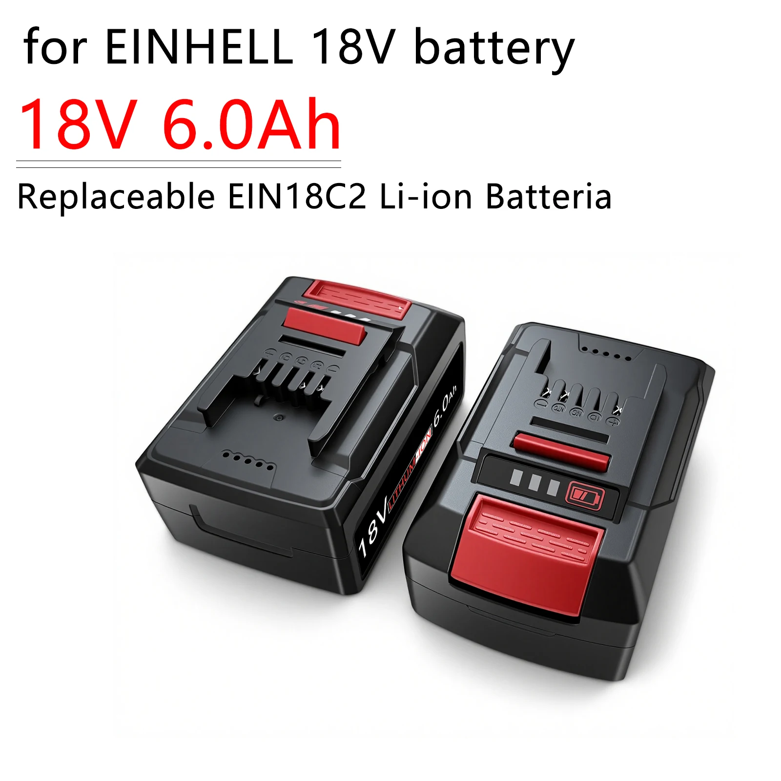 For EINHELL EIN18C2 6Ah 4Ah Replacement Battery Li-ion Batterias 18V Battery Power X-change PX-BAT4 4511396 4511437 Power Tools