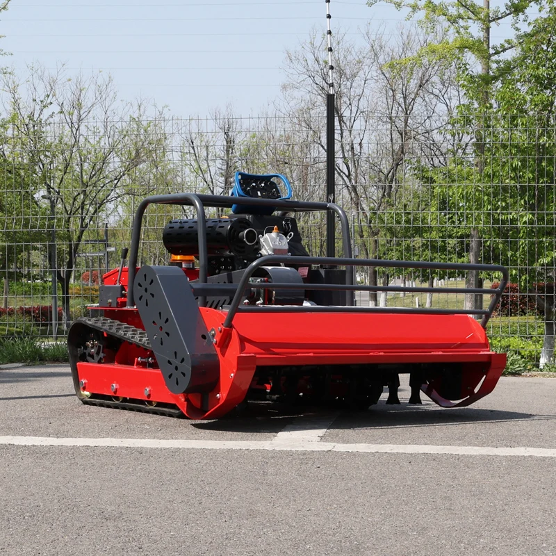 

Customized Auto Crawler Mower Gas Powered Remote Garden Weeder Farmland Grass Cutter Outdoor Tool Fast Delivery