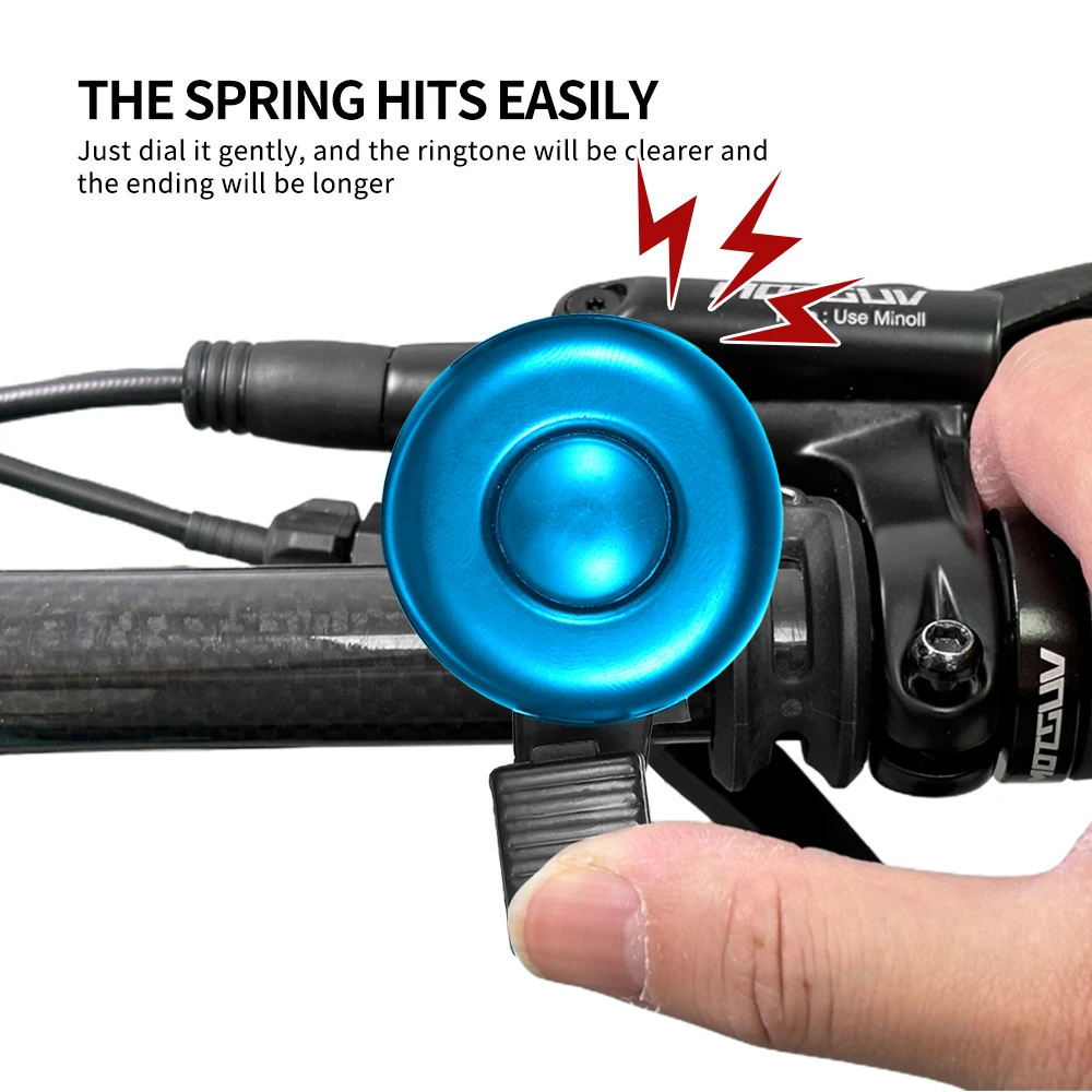 VXM Bicycle Bell MINI Aluminum Alloy Bike Ring Bell Safety Warning Alarm Loud Sound Handlebar Bell MTB Horn Cycling Accessories