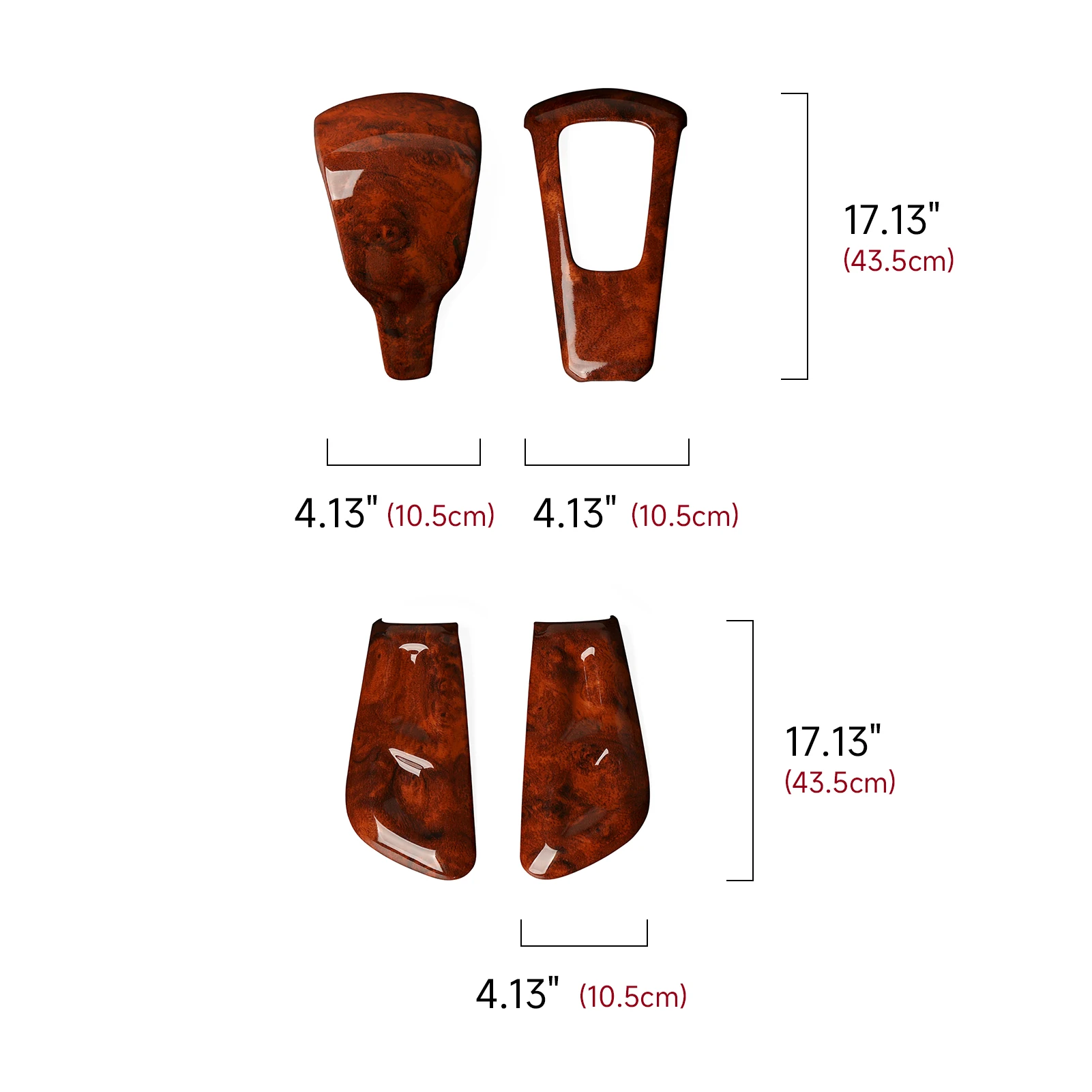 Wood Grain Interior Sticker ABS Trim Accessories.For Dodge RAM 1500 TRX 2019-2026 Car Center Console Gear Shift Panel Cover. - view 2