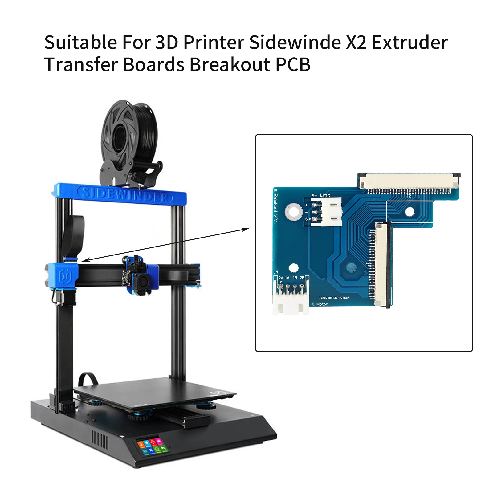 3D Printer Parts X/Z/E Axis Extruder PCB Motor Print Head Adapter Panel PCB Board 3D Printing Accessory For Sidewinder X2 Genius