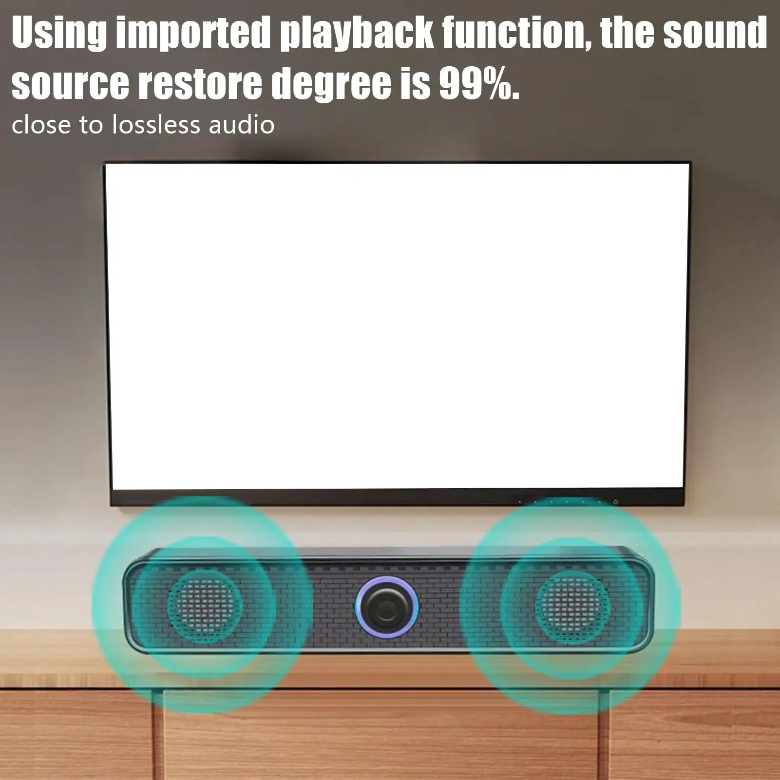 Desktop Speakers Desktop Computer Speakers Loud Sound Deep Bass Soundbar For Monitor Projector Stage Office Tablet Desk