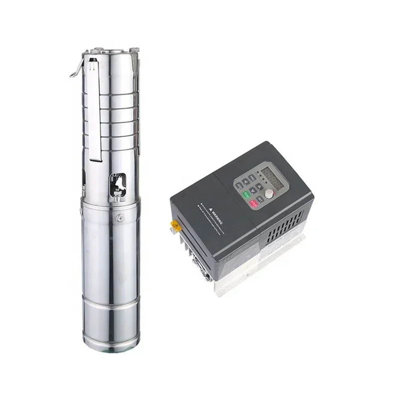 Durable and of high quality 100m 4T Permanent magnet synchronous motor solar submersible SS304 solar pump china submersible