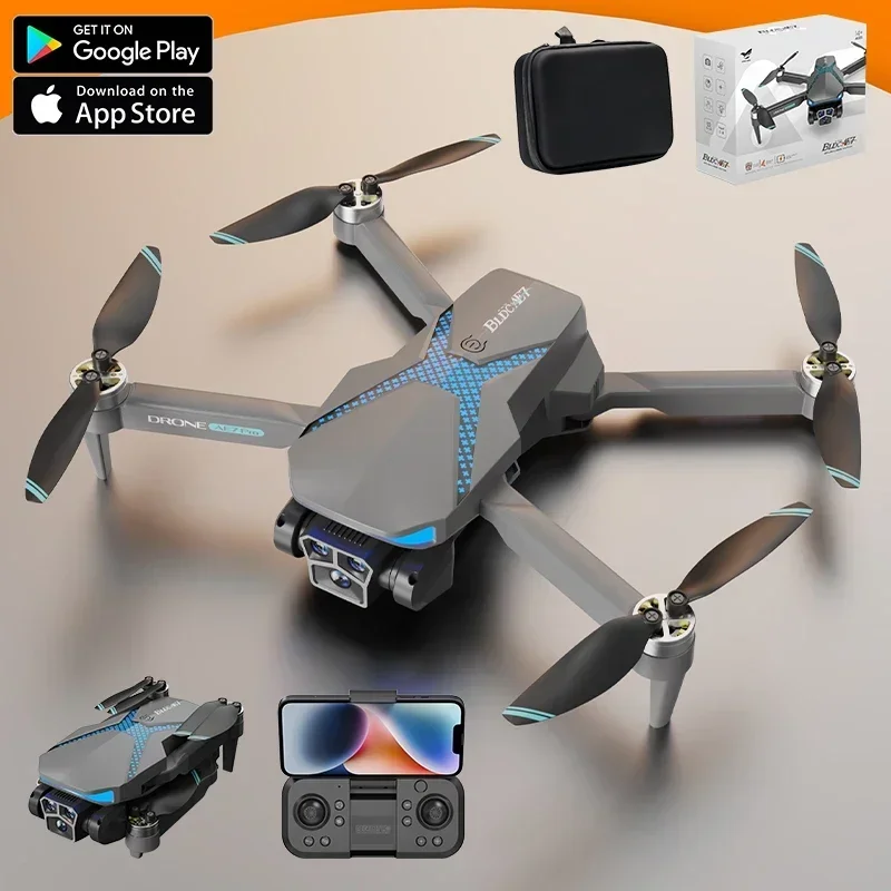 Drones 4k HD Brushless Motors Folding Aerial Drone Optical Flow Localization Four Sided Obstacle Avoidance Drone Toys Gifts