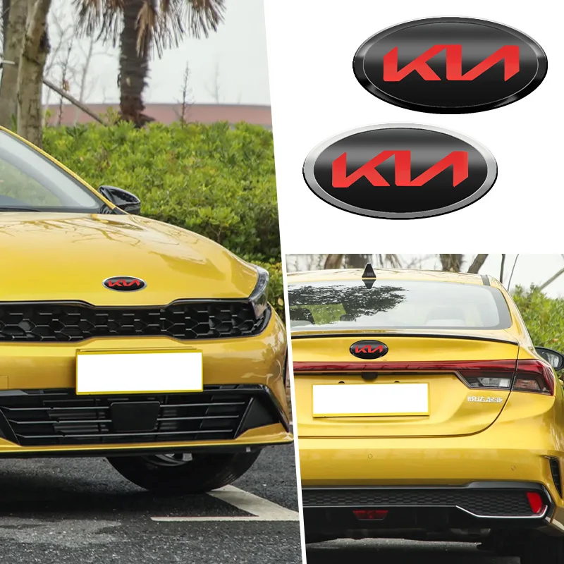 Auto Cofano Anteriore Baule Posteriore Distintivo Emblema Adesivo Per KIA Sportage Ceed Sorento Cerato Optima Picanto Rio Soul k3 k5 Auto Accessorio