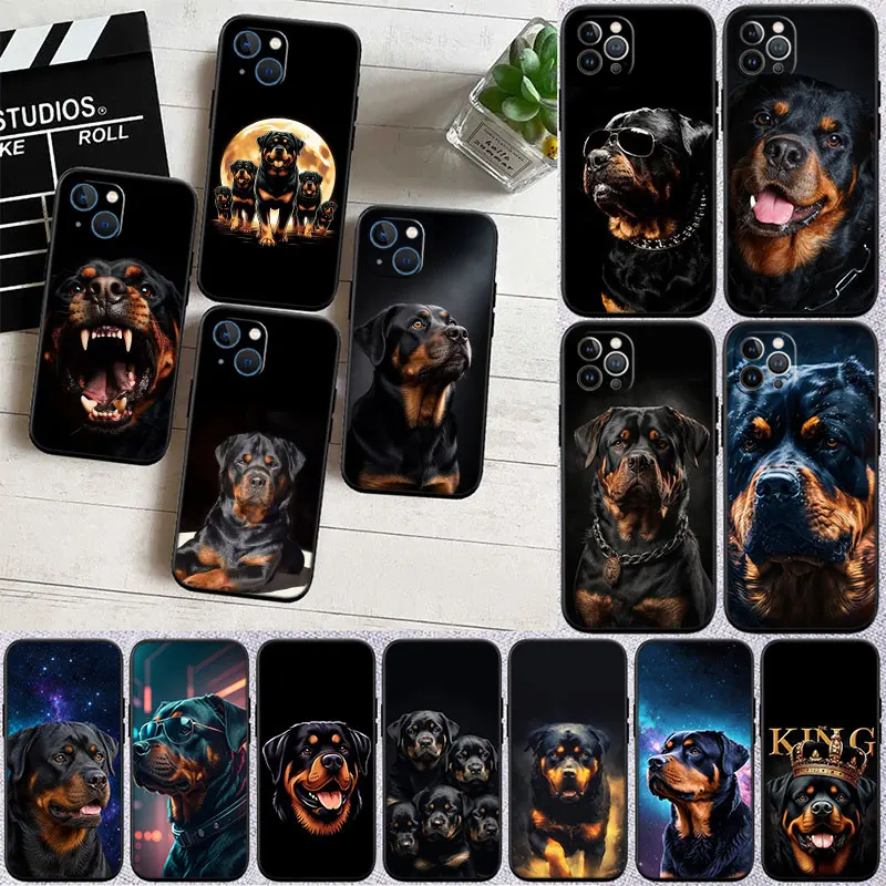 RH19 Rottweiler Dog Phone Case for Samsung Galaxy S24 S25 Ultra FE Plus Edge A22 A24 A25 A35 A02S A21S