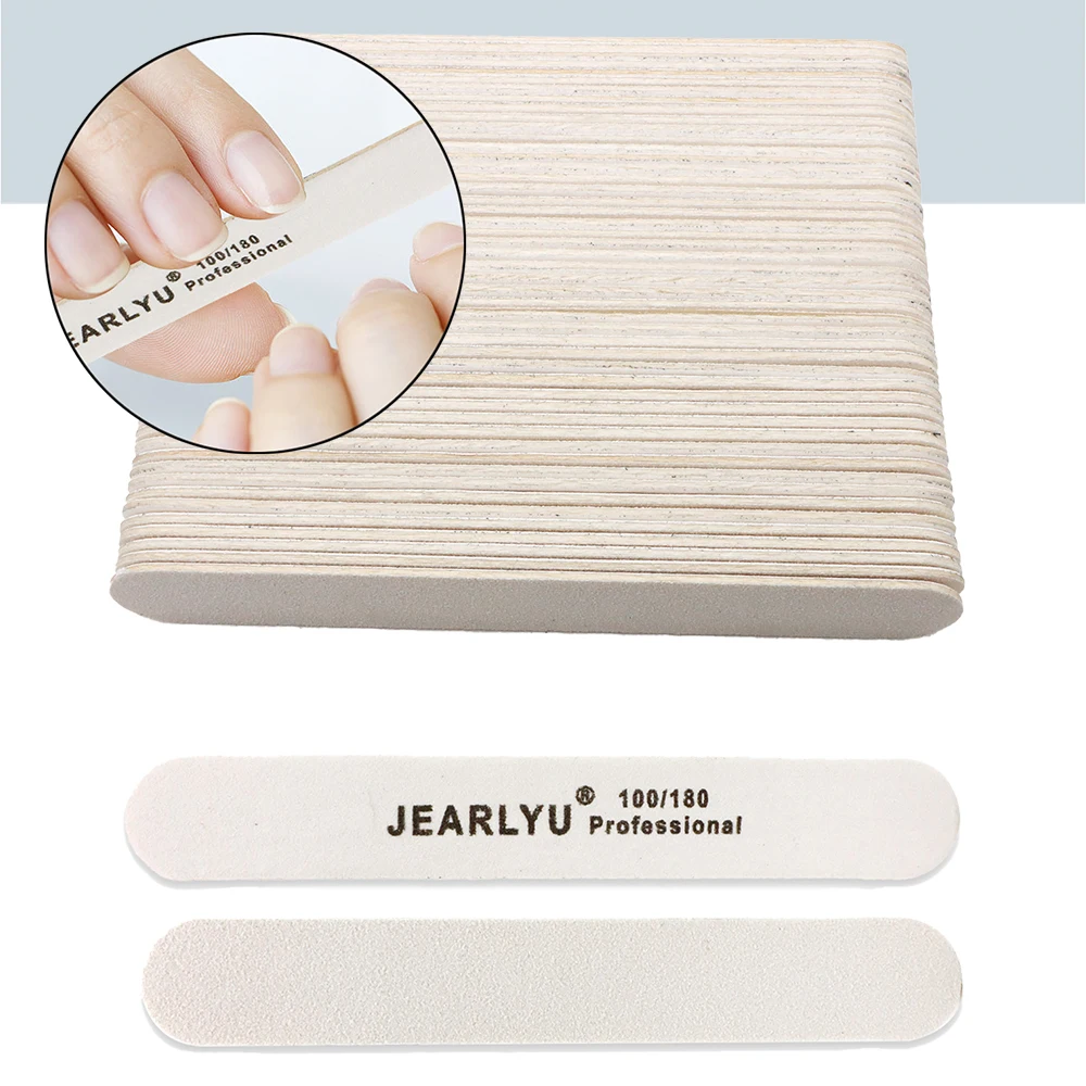 400Pcs Wooden Nail Files Wholesale Professional Washable Double Sided Nail File Kit For DIY Salon Use Manicure Supplies Products