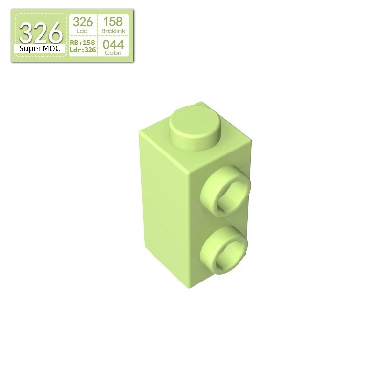 10pcs Moc Accessories Parts Compatible with 32952 Brick Modified 1x1x2 Compatible Bricks DIY Assmble Building Blocks Particle