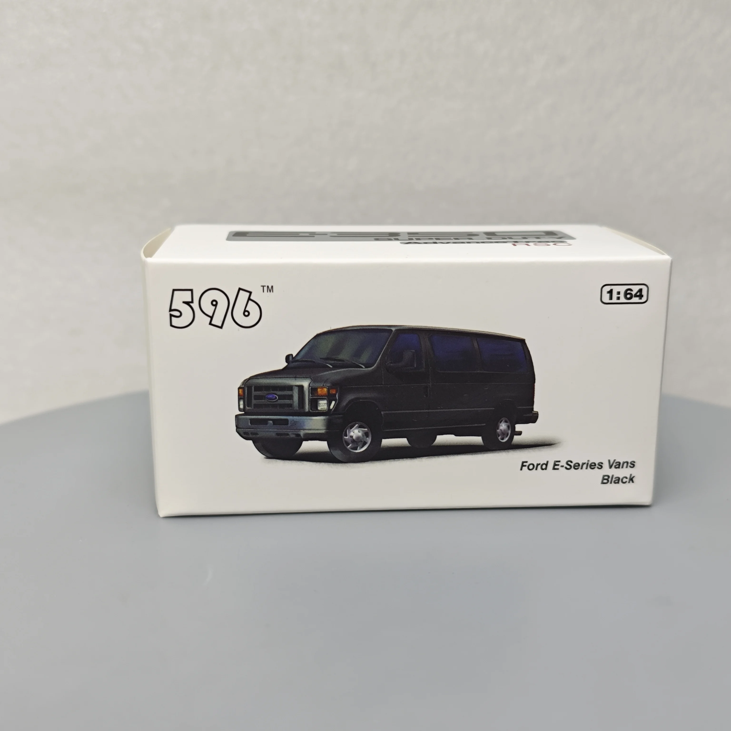 

596 1:64 Ford E-Series Vans E350, полицейская машина, модель автомобиля из сплава, литье под давлением мини-автомобиль, детская игрушка в подарок