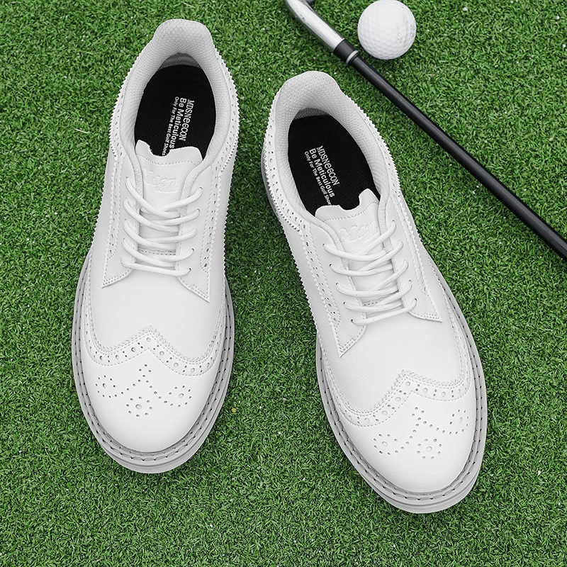 Golf Shoes Men New Professional Golf Footwears Breathable Golfers Anti Slip Outdoor Walking Sneakers Blue Color Lightweight