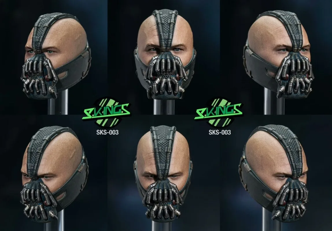 مخزون جديد S.King.S SKS003 1/6 أغطية الرأس والشرير للعضلات ومجموعة أزياء حزمة الإكسسوارات ألعاب شخصيات الحركة
