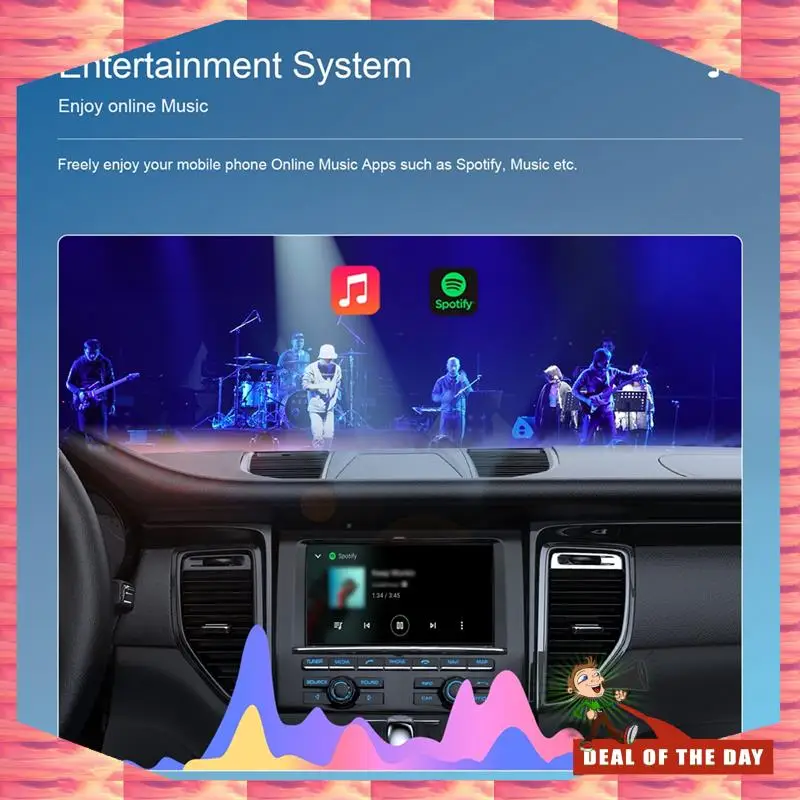 24-Hour Delivery Effortless Conversion Wireless Carplay Adapter, Type-C/USB Dongle, Turns Wired To Wireless, Plug & Play.