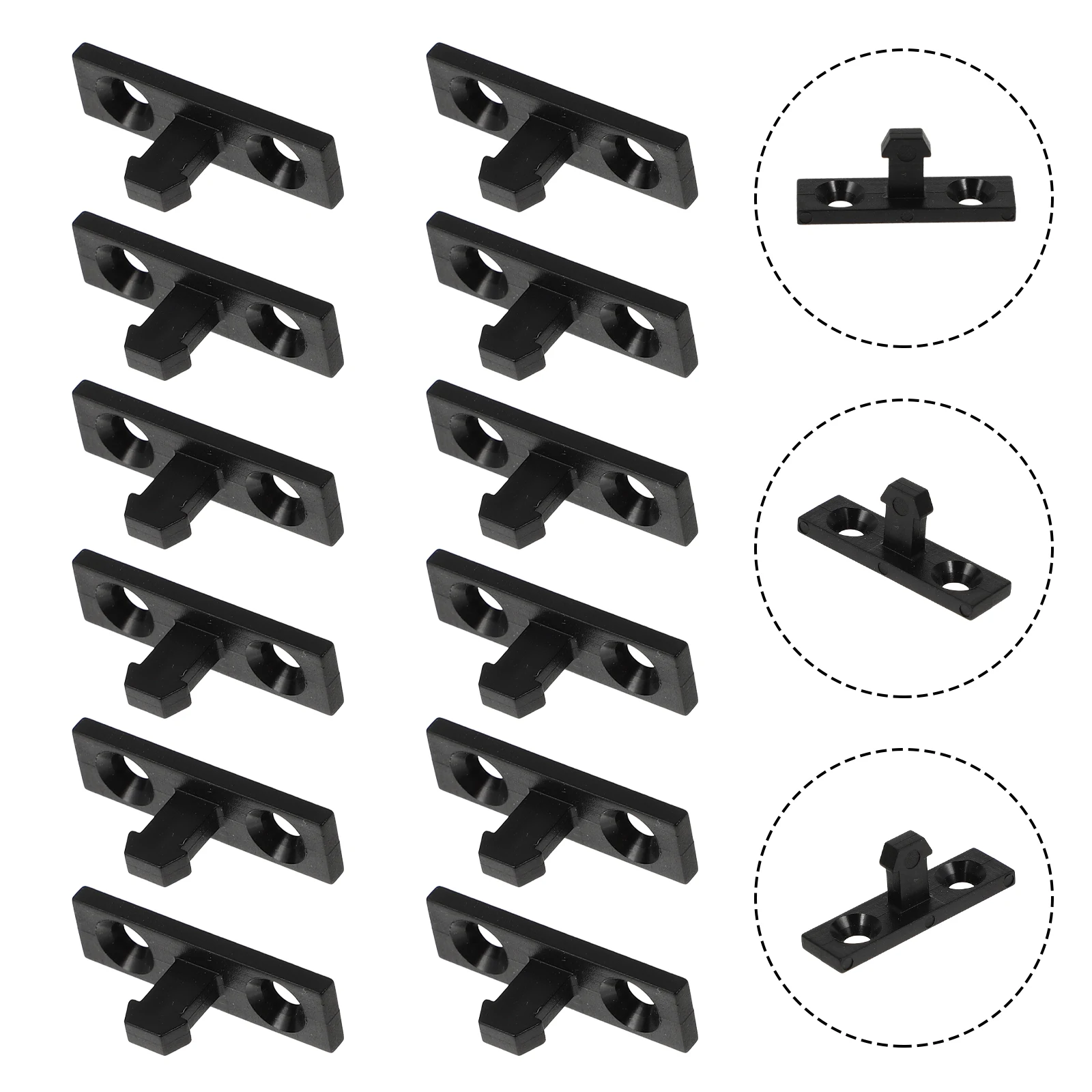 

50pcs Press Buckles Plastic Waste Bin Plastic Buckles Accessories Garbage Can Replacement Latches Trash Home Use