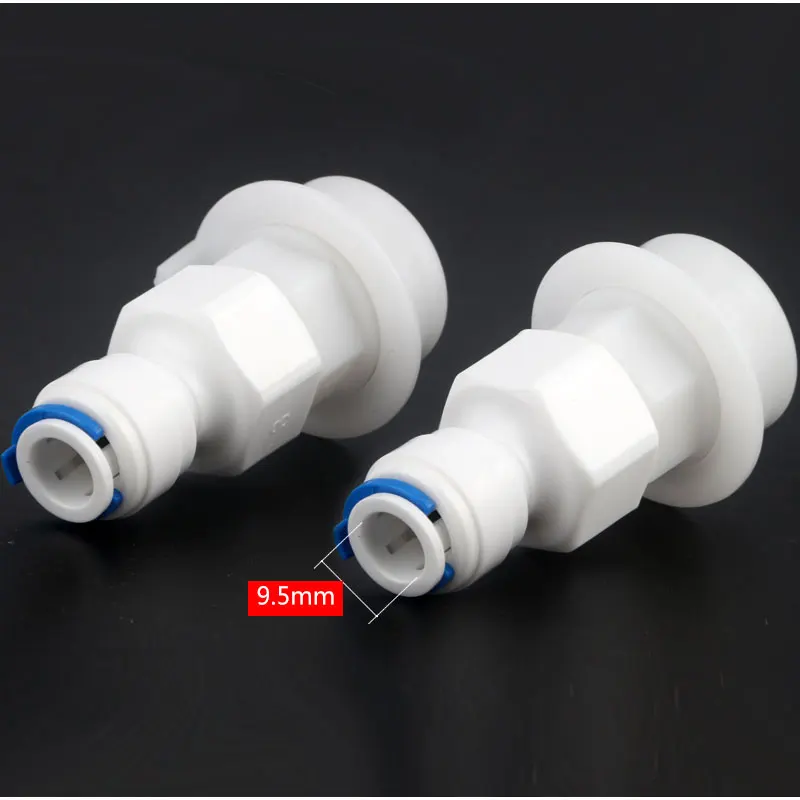 Adaptor Snap Mesin Cuci Universal untuk Pemurni Air Pipa PE Konektor Cepat Pipa Air OD 9.5MM Konektor Cepat