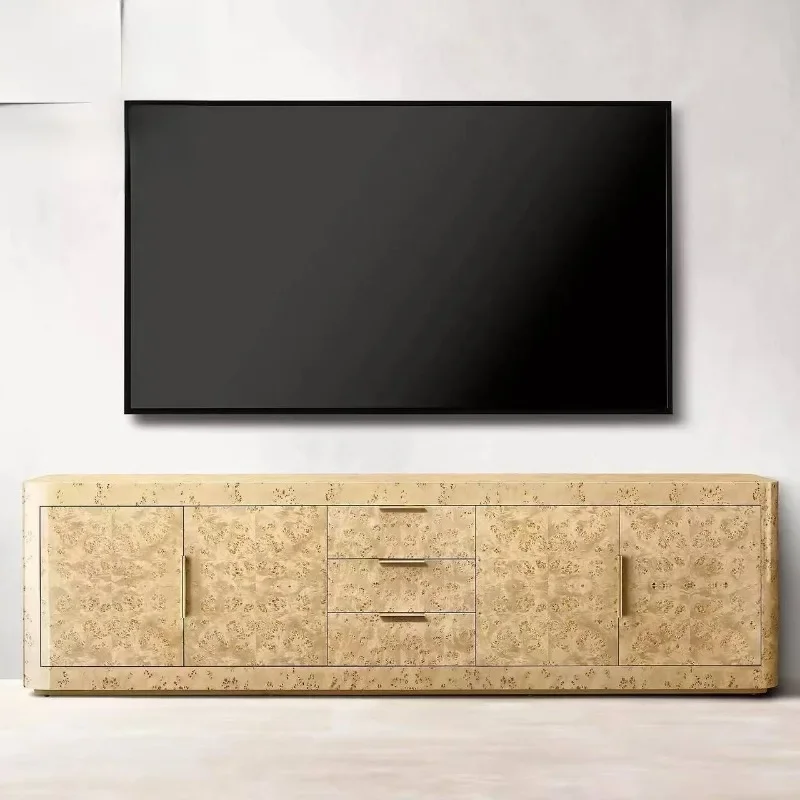 Meuble TV moderne et simple, rangement américain, chaussures en chêne nordique, meuble latéral rétro, design pratique