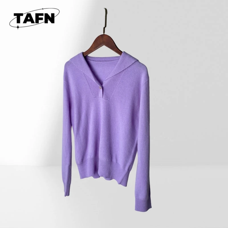 

Женский элегантный вязаный свитер с длинными рукавами, мягкий пуловер для повседневной носки осенью и зимой, классический вязаный свитер BB1853