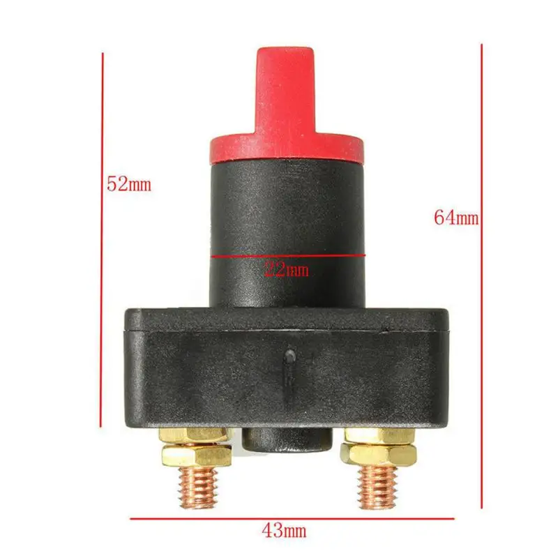 Car Master Battery Isolator Disconnect Rotary Cut Off Power Kill Switch ON/OFF 12V 300A Switches & Relays Nterior Replacement Pa