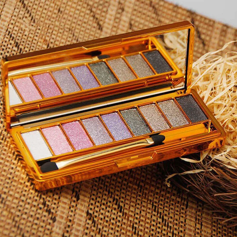 글리터 다이아몬드 아이섀도우 디스크, 메이크업 브러쉬 세트, 쉬머 매트 아이섀도우 팔레트, 샤이니 파우더 아이섀도우 팔레트, 9 가지 색상