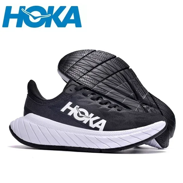 Oryginalne buty do biegania szosowego Hoka One One Carbon X2 dla mężczyzn i kobiet Mesh Jogging Lekkie, oddychające trampki z amortyzacją