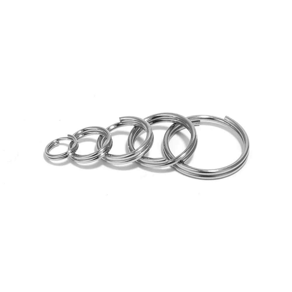 100Pcs Stainless Steel 6/8/10/12/15mm Open Jump Rings Double Loops Split Rings Chain Connectors for DIY Jewellery Making Supplie