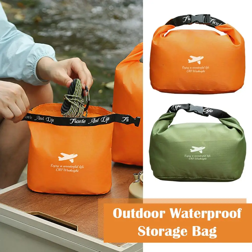 Waterproof Dry Bag Roll-Top Oxford Cloth Pouch Portable Lightweight Storage Bag For Kayaking Beach Rafting Outdoor Travel Gear 2 Waterproof Dry Bag Roll-Top Oxford Cloth Pouch Portable Lightweight Storage Bag For Kayaking Beach Rafting Outdoor Travel Gear - Image 2