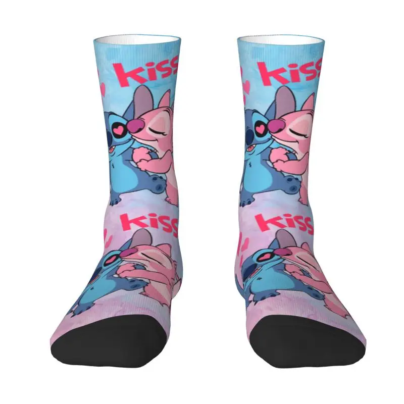 Cool Stitch Lion Cute Socks Men Women Warm 3D Printing Disney Movie Sports Basketball Socks