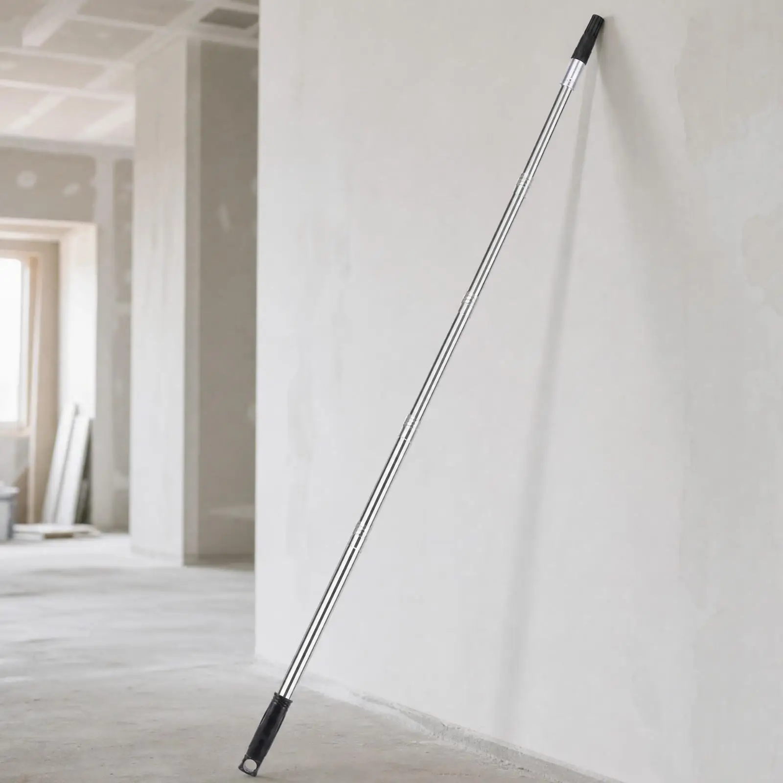 Multi Section Paint Roller Pole for Customizable Length with Non Slip Handle for Wall and Ceiling Painting Jobs