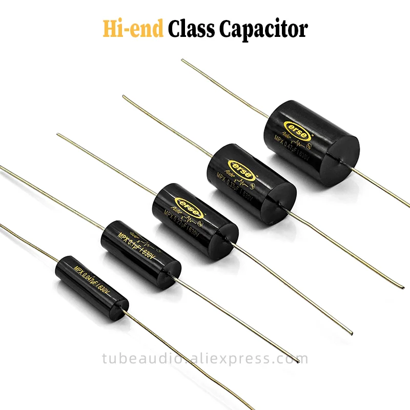 Condensador de Película de Polipropileno Metalizado Americano ERSE, Grado Audiófilo 0.047uF~0.47uF para Acoplamiento de Amplificador de Tubos, Kit de Audio