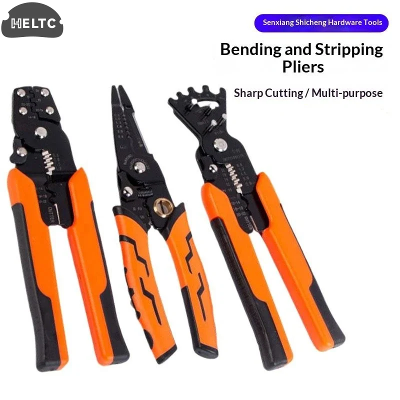 1Pcs Electrical Bending Pliers Crimping Bending Tools Multifunctional Wire Bending Device Folding Pliers Stripping Pliers
