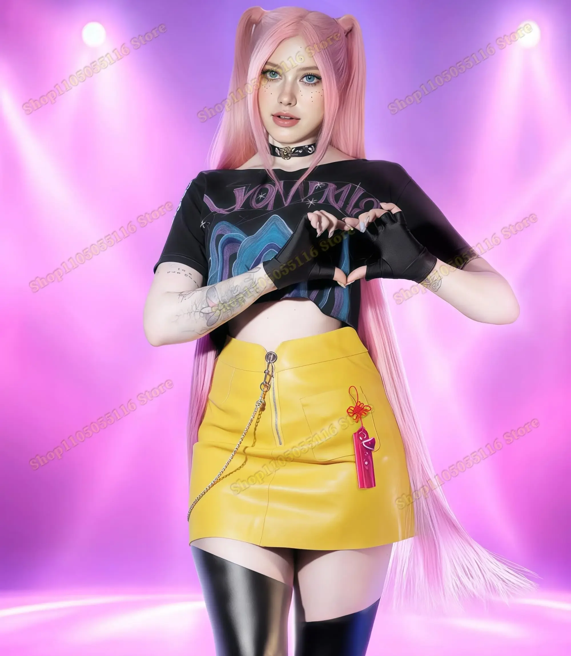 루미 조이 미라 케이팝 데몬 헌터즈 코스프레 소녀 의상 헌트릭스 그룹 아이돌 롤플레이 의상 할로윈 카니발 슈트