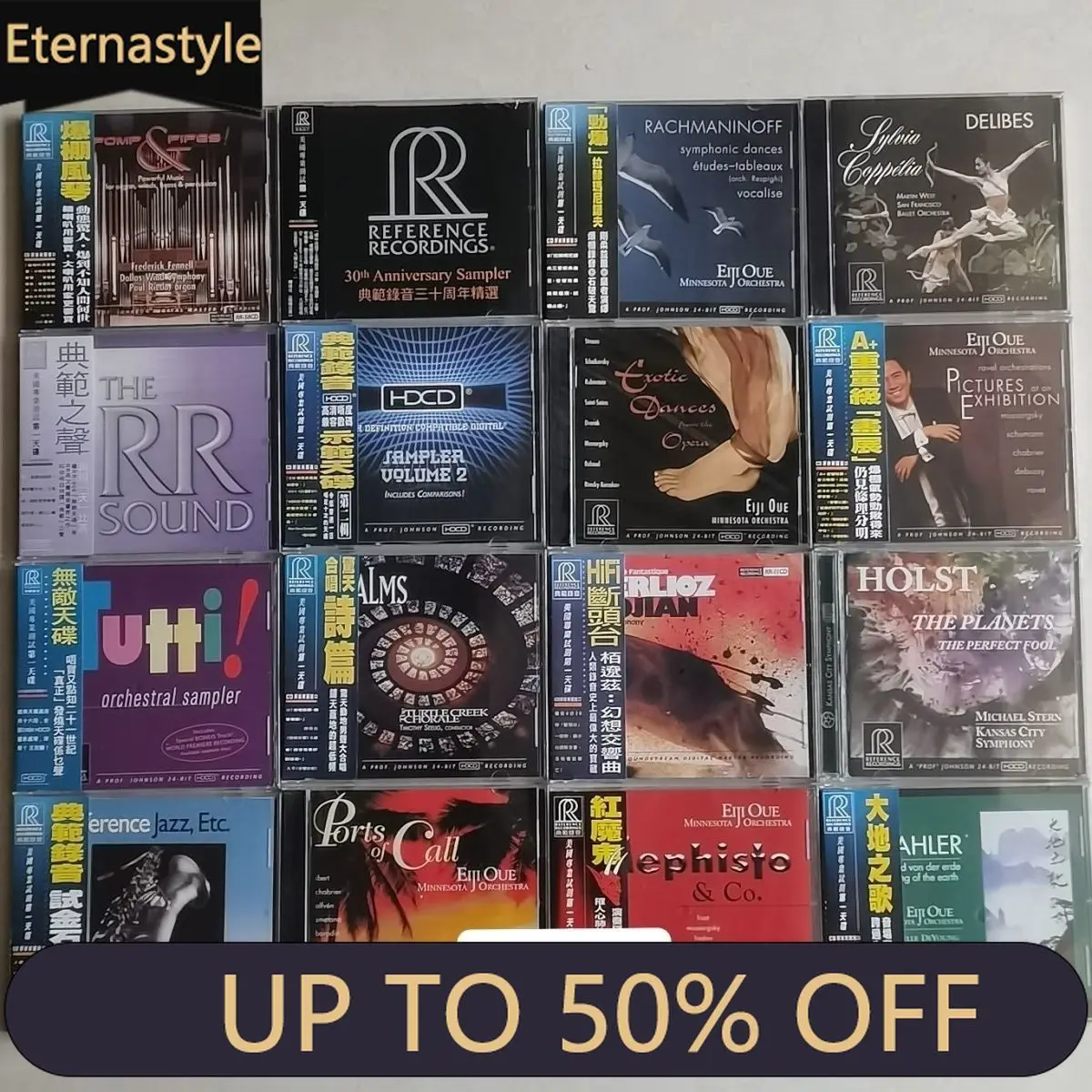 Classical Audiophile CD Bundle, Double R RR 16 Boxes, Must-have, As Shown in The Picture