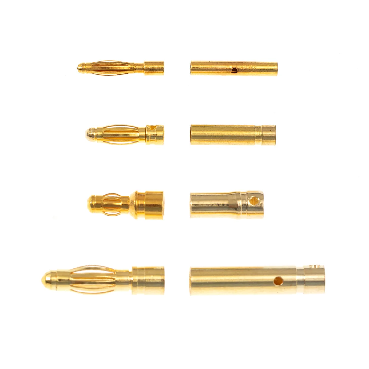 5Pairs Gold Plated Brass Banana Connectors RC Toys Plug Lipo Battery To Electronic ESC Motor DIY Accessories 2/3/3.5/4/5/6/8mm