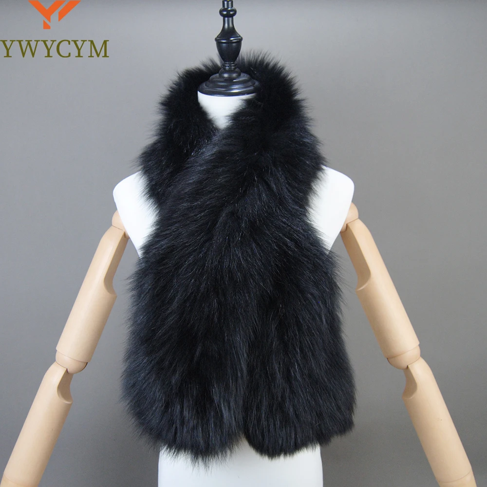 

Women Real Fox Fur Scarf Fashion Lady Winter Warm Soft Knitted Real Fox Fur Neckerchief Quality Natural Fox Fur Ring Scarves