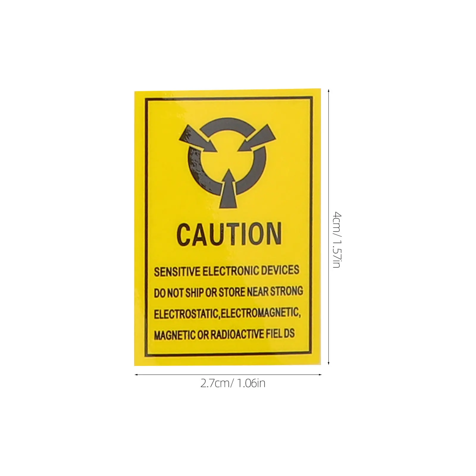 1000Pcs Anti-Static Clear Stickers Tamper Proof Self-Adhesive Labels Electrostatic Protection Warning Caution Sealing Security view 5