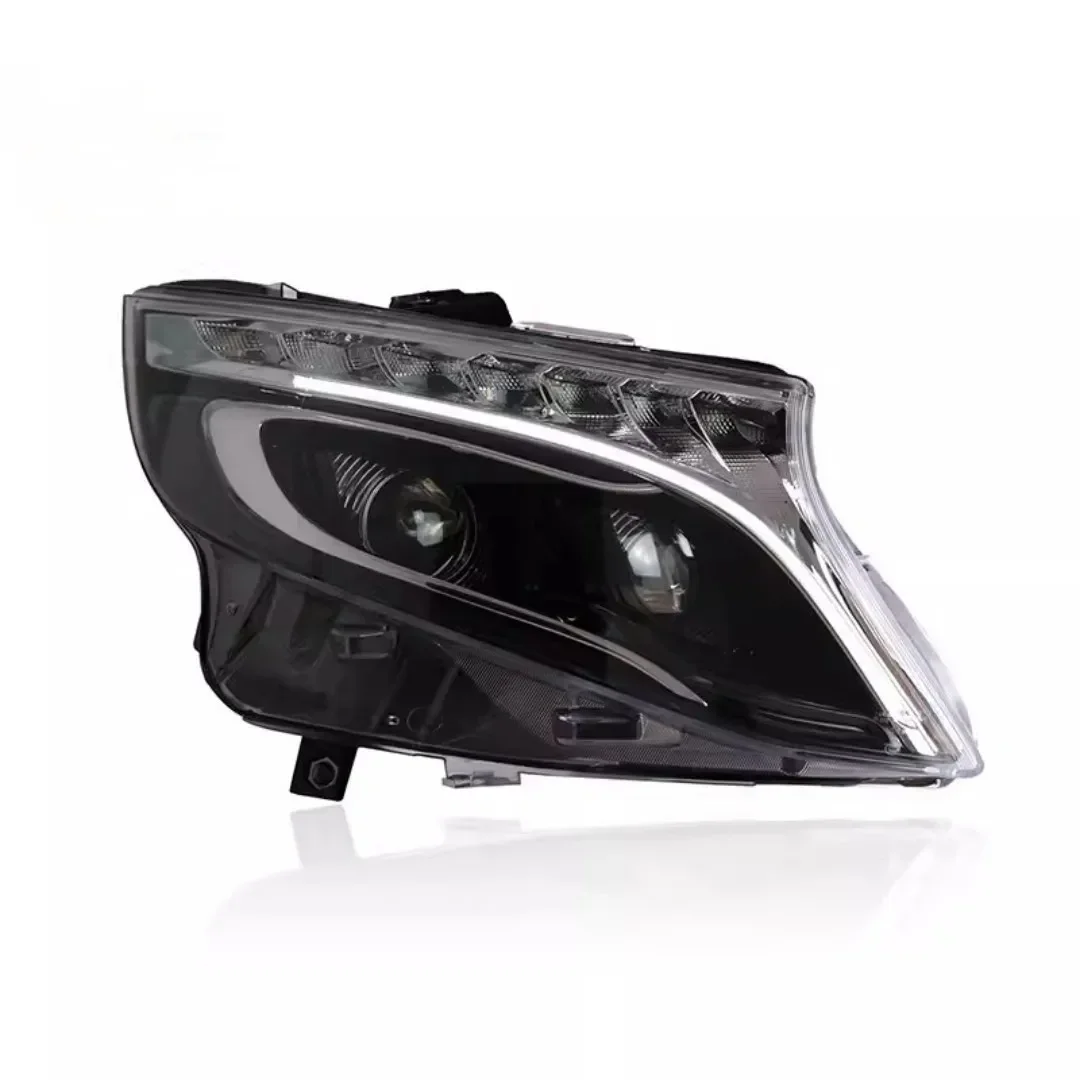 A pair LED Headlight Assembly for Mercedes Benz vito  2016-20 convert Lens Daytime Running Light Turn signal Car Accessories