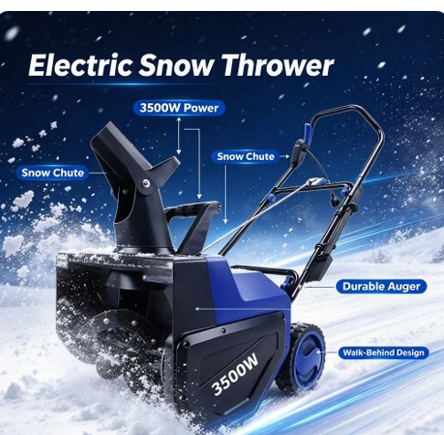 Electric Snow Blower Cordless Handheld Power Sweeper Outdoor Road Cleaning Machine Lithium Battery Portable Thrower for School