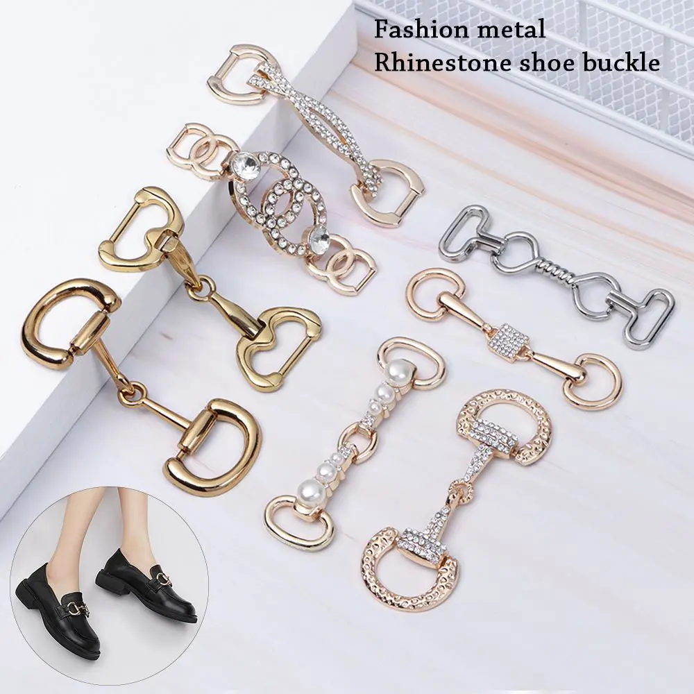 Alloy Clothing Accessories Garment Hardware DIY Shoes Bag Shoes Buckles Metal Shoe Chain Metal Buckles