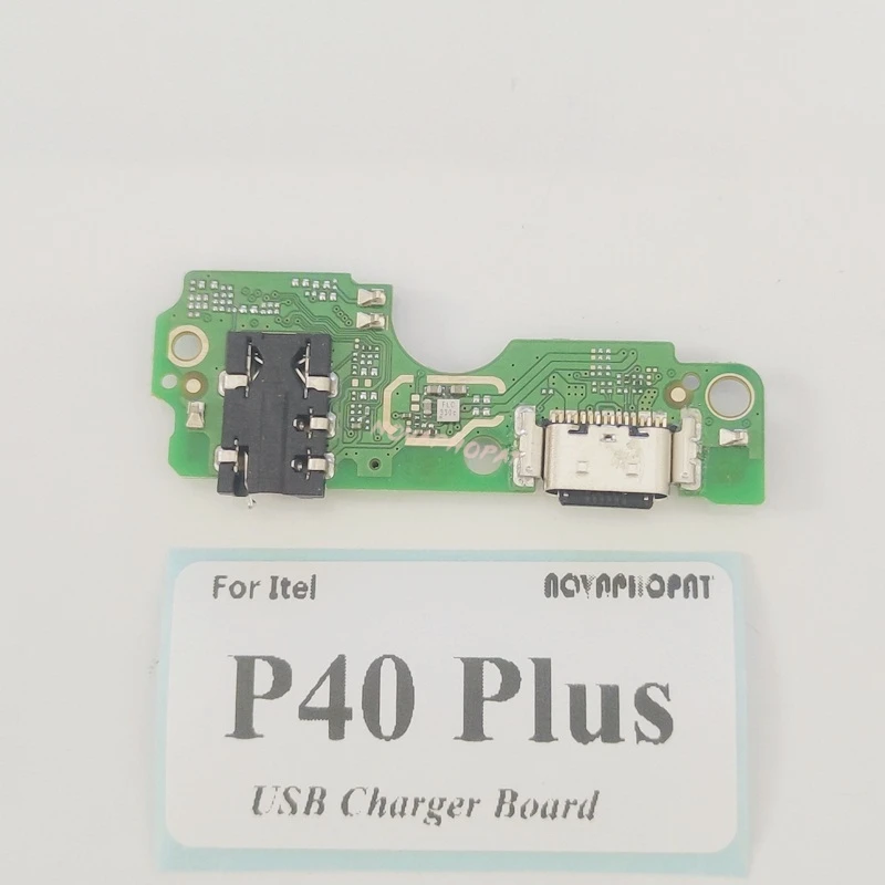 For Itel P40 Plus P683L USB Dock Charger Port Plug Headphone Audio Jack Microphone MIC Flex Cable Charging Board