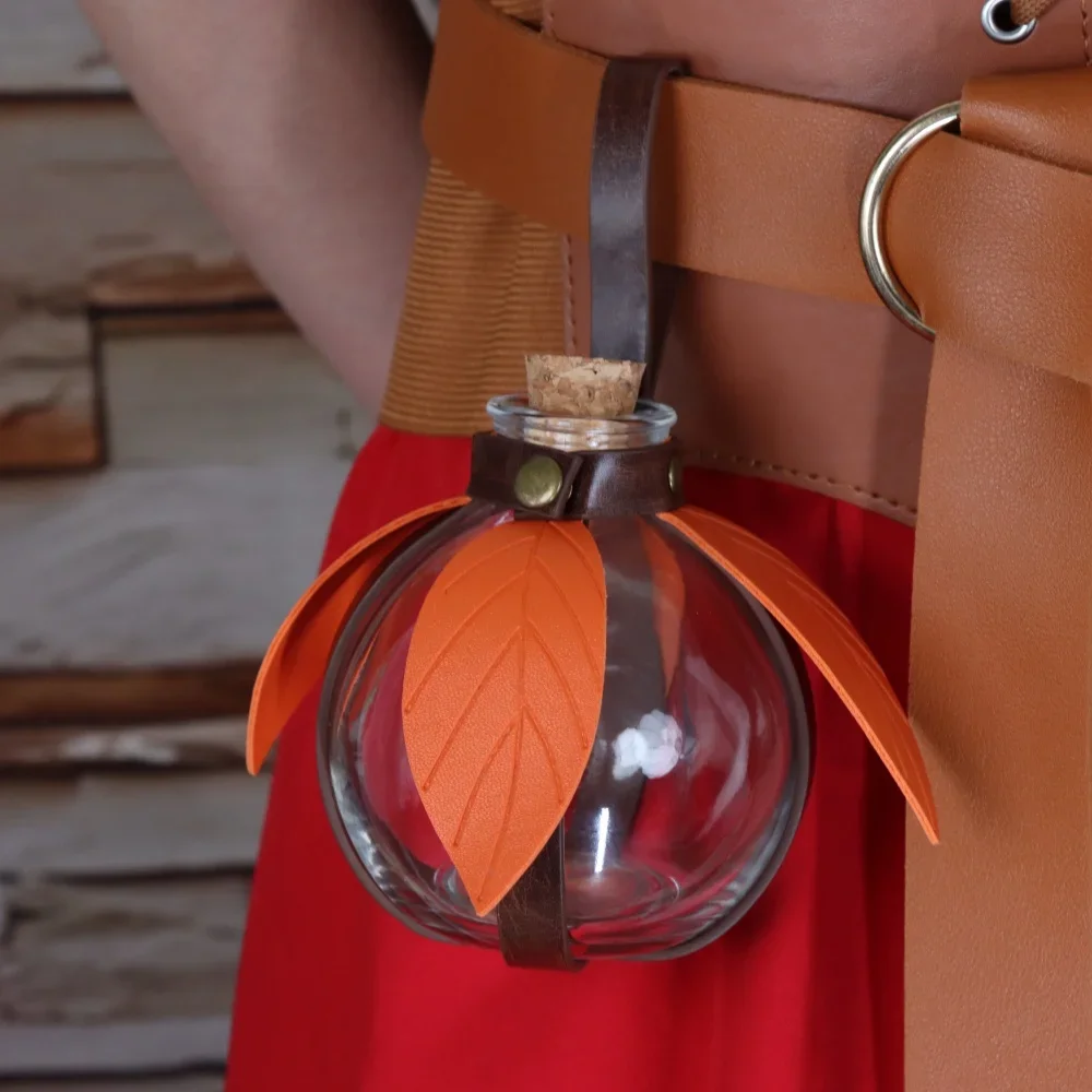 

Средневековая стеклянная волшебная бутылка для косплея, аксессуары для ремня из искусственной кожи, рыцарь викингов, ретро пробковая темная волшебная бутылка, аксессуары для косплея