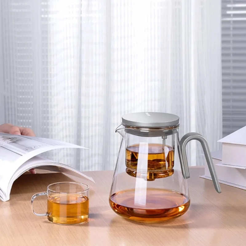 Samadoyo-Magnetic Switch Tea Pot, High-End Tea Set,  Water Separator, Household Making Tool, Heat-Resistant Glass Dis